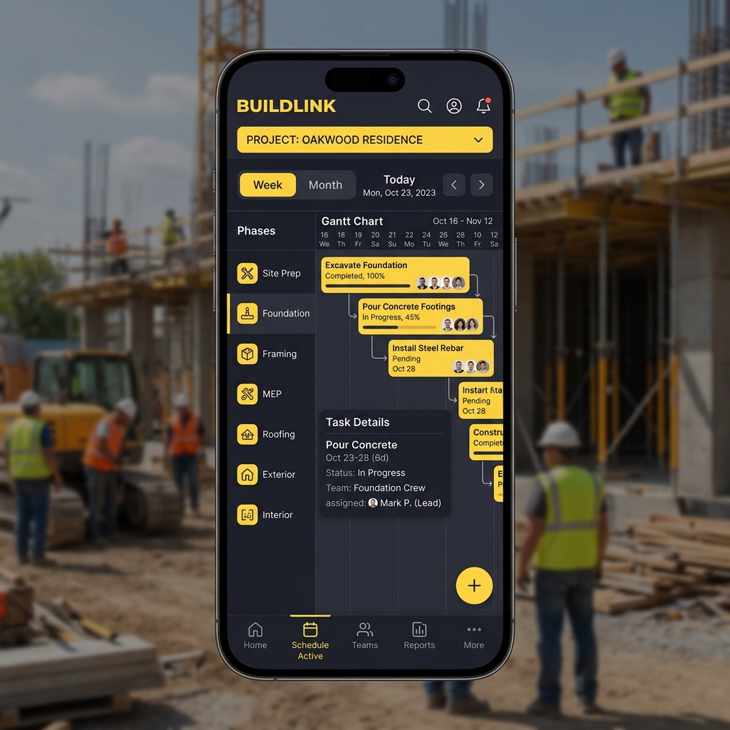 Construction Scheduling App
